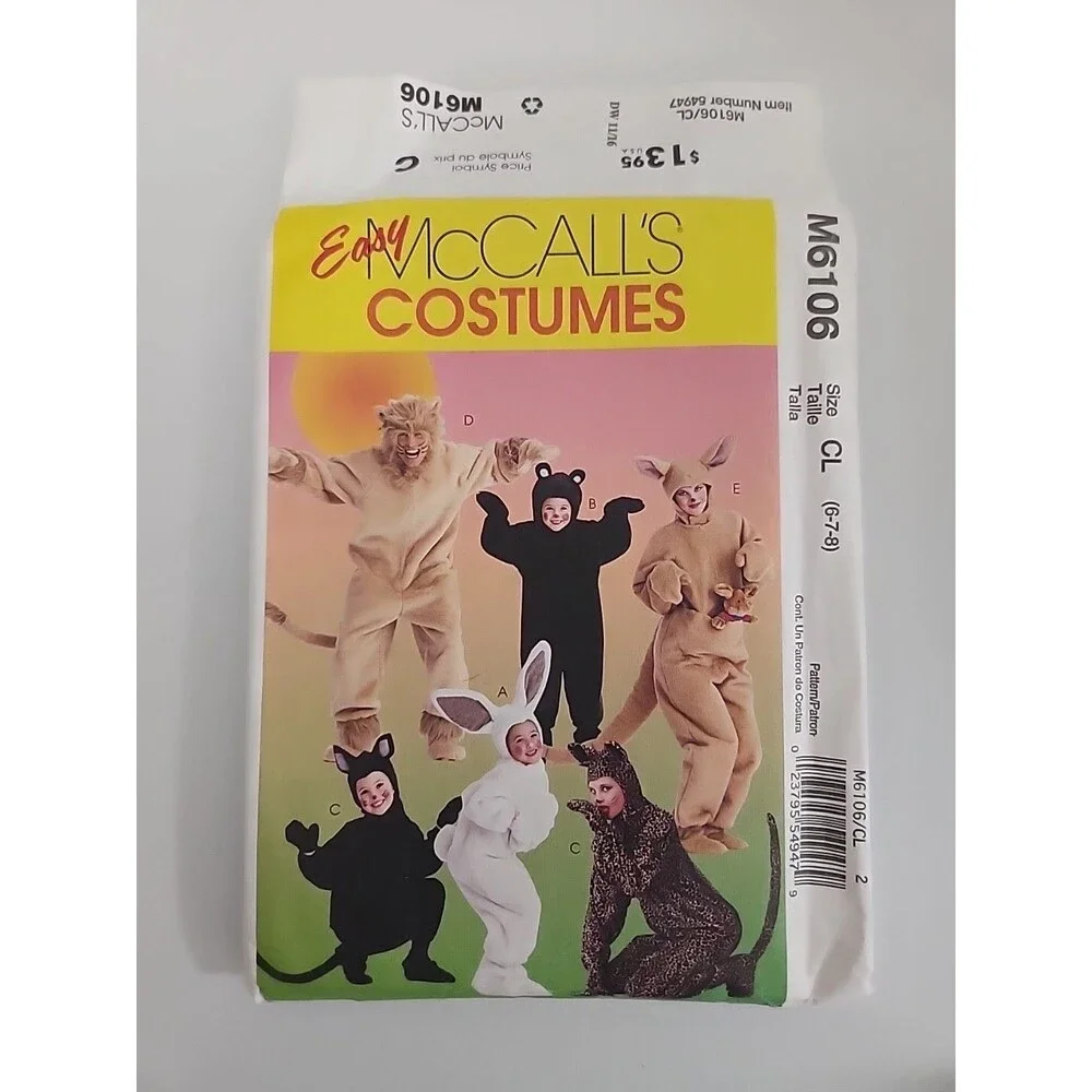 Lot 3 SIMPLICITY AND Mc CALLS Patterns Children Adults Costumes party